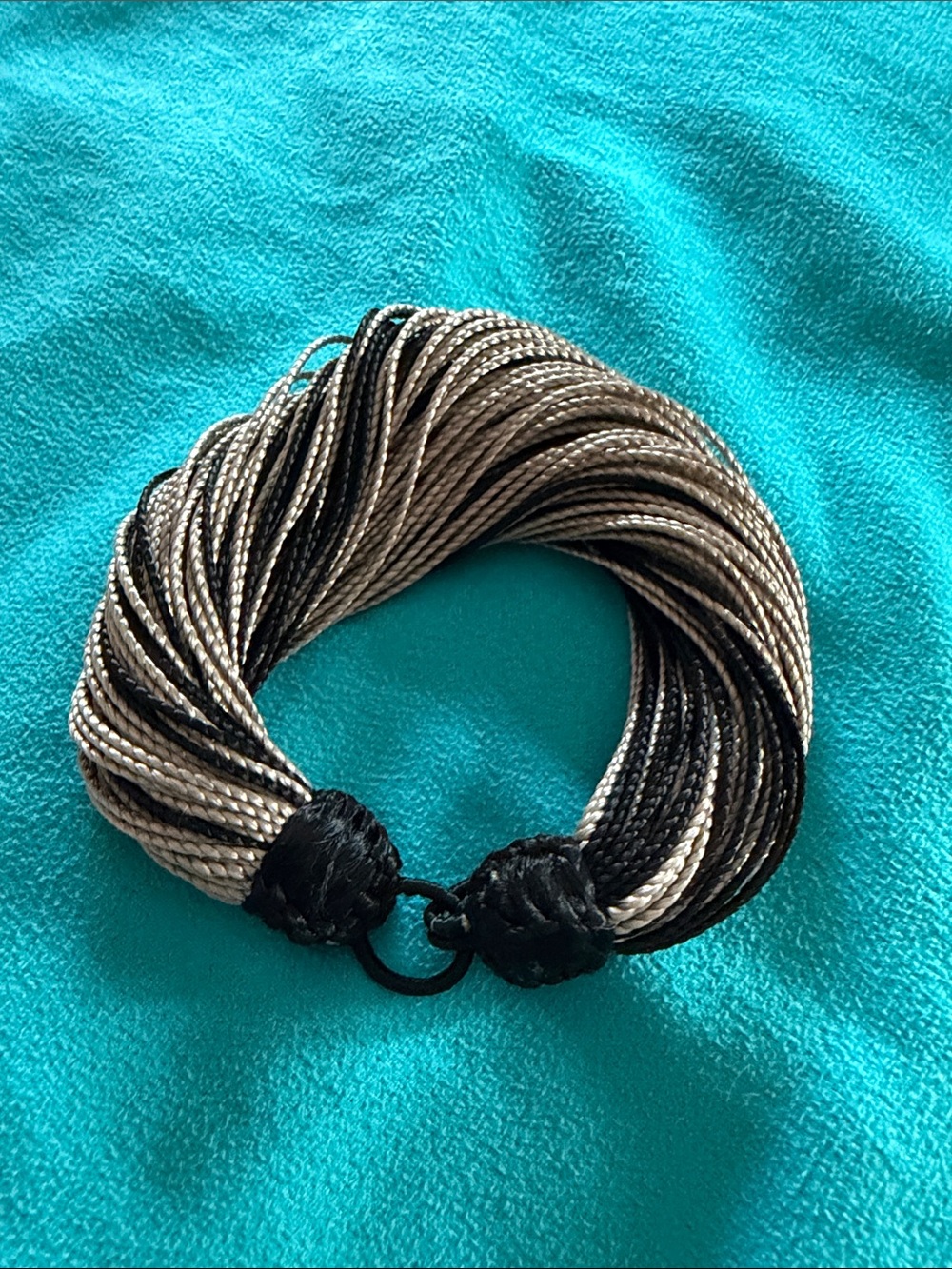 Vintage multi-silk cord bracelet